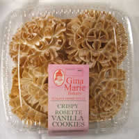 Crispy Rosette Vanilla Cookies